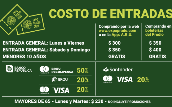 Entradas Expo Prado 2022